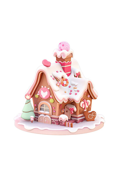 INOVATIX Set de 8 autocolante cu căsuță de turtă dulce, INOVATIX®. 6 cm