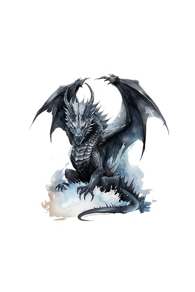 INOVATIX Set of 8 pieces, Sticker Dragon Doltaris, INOVATIX®. 6 cm