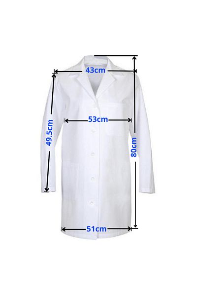 rayyan White Gown Laboratory Coat