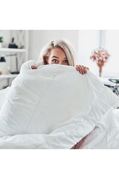 happynest Pilota Iarna , 180x200 Cm, Cu 30% Puf De Gasca, Husa Bumbac Oeko Tex