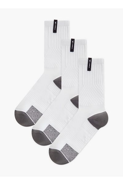 Kappa Textured Non Terry Crew Length Socks - Set of 3
