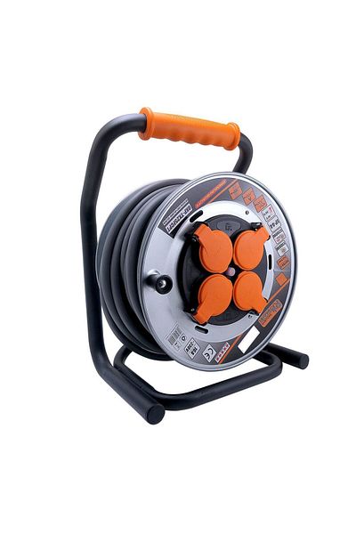 richmann exclusive Industrial Electrical Extension Cord, On Reel, 16 A, 3x1.5 Mm², Ip44, 25 M,