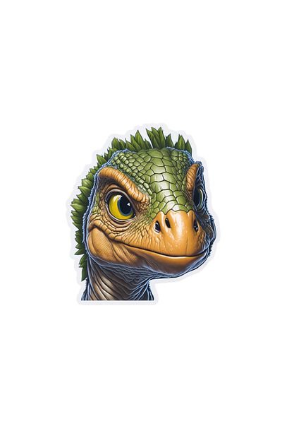 INOVATIX Set of 8 pieces, Bolas the Dinosaur Sticker, INOVATIX®. 6 cm