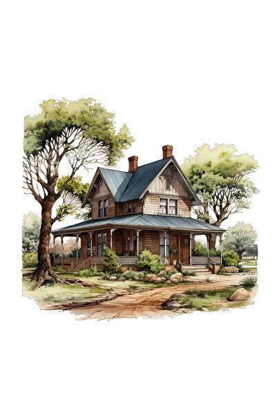 INOVATIX Set de 8 piese, autocolant Casa Vera, INOVATIX®. 6 cm