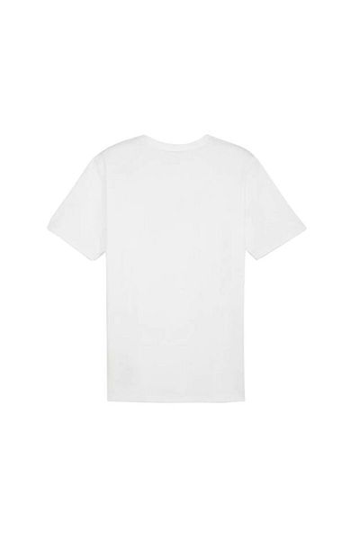 Puma Teamrise Logo Jersey Ανδρικό μπλουζάκι από βαμβάκι 65870504 Λευκό