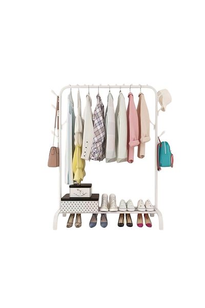 Calivita Livit clothes organizer, metal, white, 150x110x40 cm