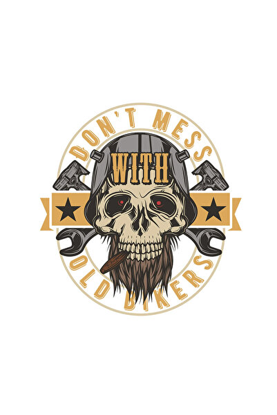 INOVATIX Σετ 8 τεμαχίων, Αυτοκόλλητο Μην ασχολείστε με παλιούς μοτοσικλετιστέ...