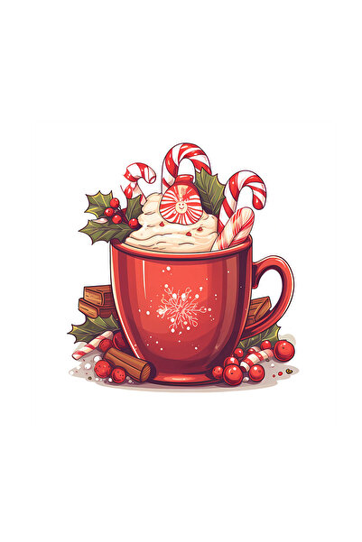 INOVATIX Set de 8 bucăți, Autocolant ciocolată caldă Natasa, INOVATIX®. 6 cm