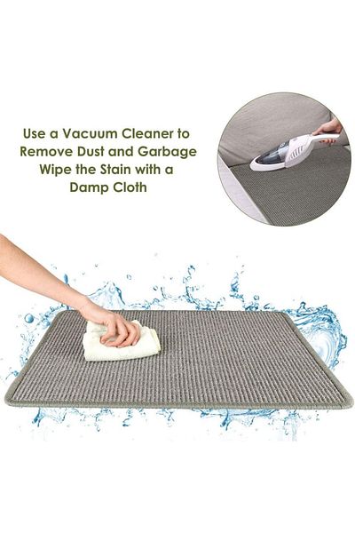 Nasjac Cat Scratching Mat, Cardboard/Cotton, Grey, 60 x 40 cm