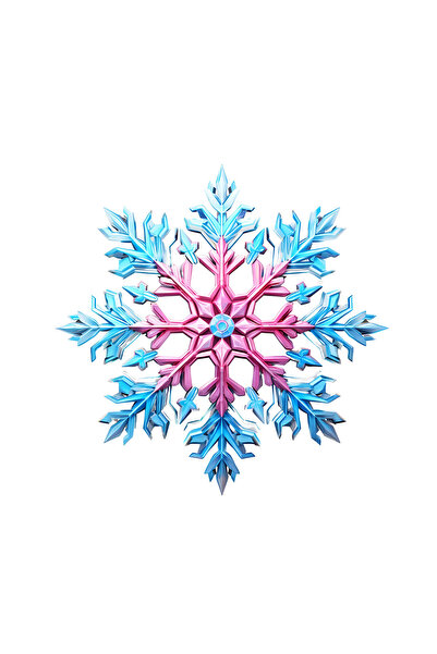 INOVATIX Σετ 8 τεμαχίων, χριστουγεννιάτικο αυτοκόλλητο ροζ μπλε Χιονονιφάδα, ...