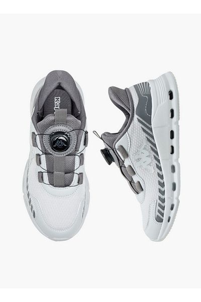 Kappa Boys' Logo Textured Sports Shoes with Rotating Buckle Closure