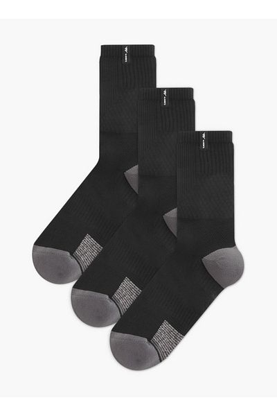 Kappa Textured Non Terry Crew Length Socks - Set of 3