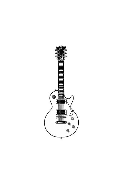 INOVATIX Set de 8 piese, autocolant standard pentru chitară rock, INOVATIX®. 6 cm