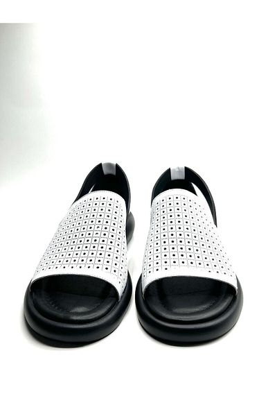 NEWGÜLTEKİN Genuine Leather Very Comfortable Lightweight Poly Sole Stylish Sandals