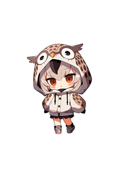 INOVATIX Set de 8 piese, autocolant Chibi Girl Azuma Lim, INOVATIX®. 6 cm