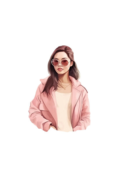 INOVATIX Set of 8 pieces, Sticker Girl in pink Betsy, INOVATIX®. 6 cm