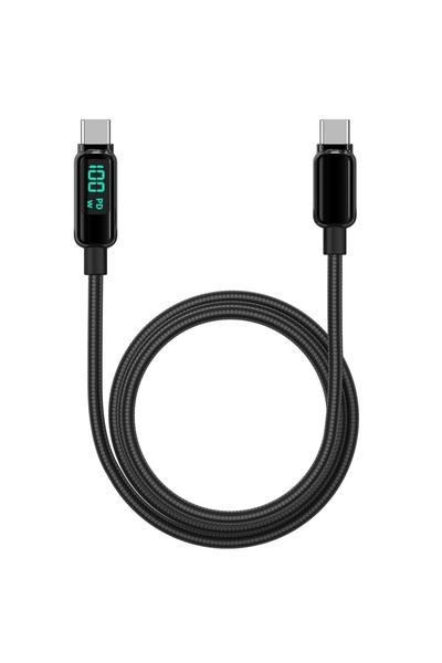 lemontti Cablu Screen Digital Display Type-C la Type-C, Fast Charge, 100W, 2m...