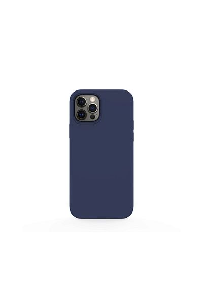 lemontti Husa Iphone 12 Pro Max Liquid Silicon Dark Blue