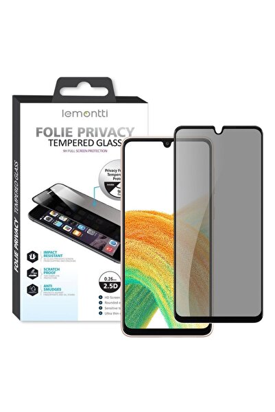 lemontti Folie Sticla Privacy Full Fit Samsung Galaxy A25 5G Negru