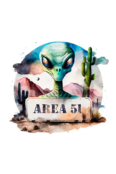 INOVATIX Set de 8 bucăți, autocolant extraterestru zonă 51, INOVATIX®. 6 cm