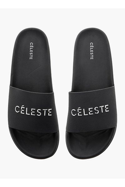 Celeste Women's Logo Detail Slip-On Slides