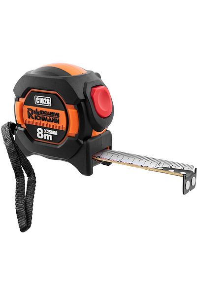 richmann exclusive Magnetic tape measure with hitchhiking, 8 m x 25 mm, double-labeled, Richmann Exclusive
