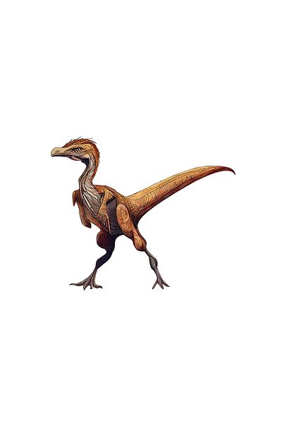INOVATIX Set de 8 bucăți, autocolant dinozaur Deinonychus, INOVATIX®. 6 cm