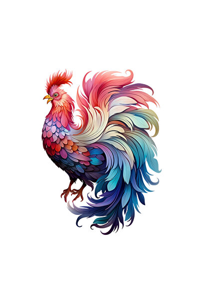 INOVATIX Set de 8 piese, autocolant Eric Cocoșul, INOVATIX®. 6 cm