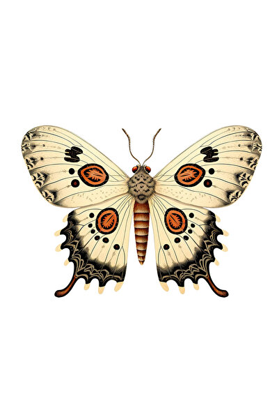 INOVATIX Set de 8 bucăți, autocolant fluture Anteros, INOVATIX®. 6 cm