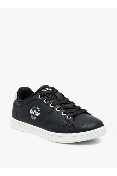 Lee Cooper حذاء رياضي للبنات مزين بشعار مع رباط للإغلاق