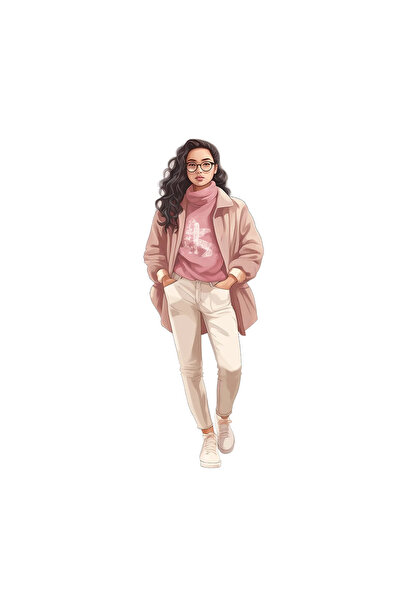 INOVATIX Set de 8 piese, autocolant fetiță în culoarea camelie roz, INOVATIX®...