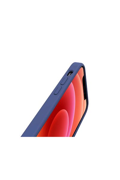 lemontti Husa Iphone 12 Pro Max Liquid Silicon Dark Blue