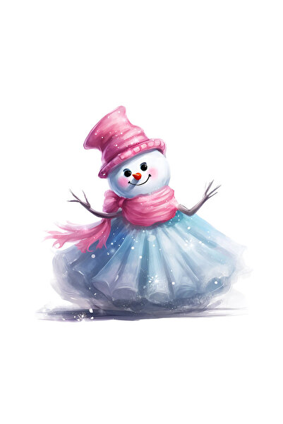 INOVATIX Σετ 8 τεμαχίων, χριστουγεννιάτικο αυτοκόλλητο ροζ μπλε χιονάνθρωπος ...