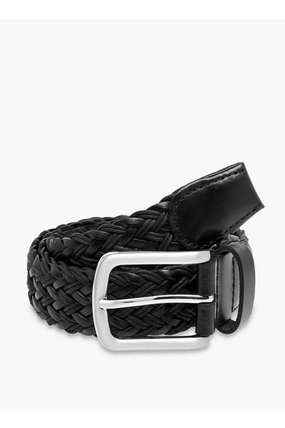 Lee Cooper Men's Textured Belt with Pin Buckle Closure