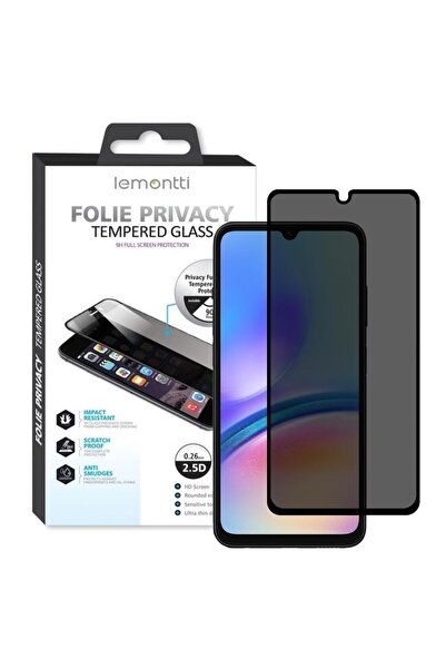 lemontti Folie Sticla Privacy Full Fit Samsung Galaxy A05s Negru