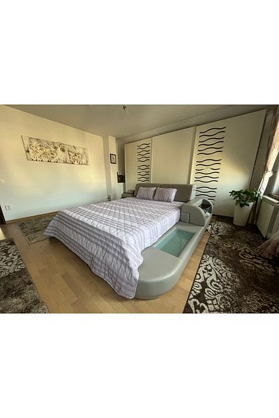 Coneltex Decorative and protective bedspread CreponTex by Coneltex, 220 x 240 cm, double bed, lilac