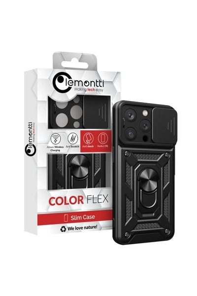 lemontti Hybridní pouzdro Armor CamShield pro iPhone 14 Pro, černé