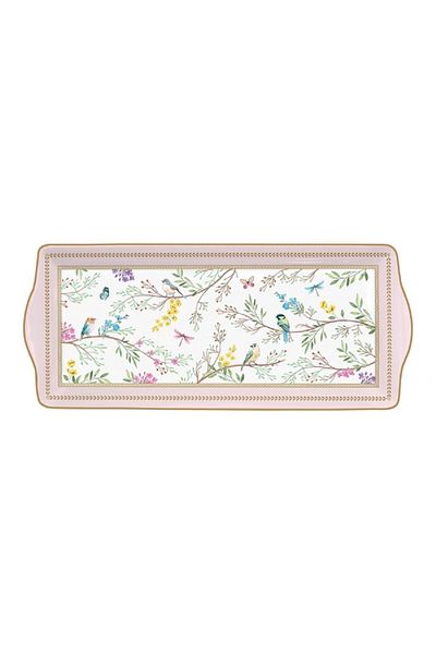EasyLife Birds Melody Theme Rectangular Serving Platter Multicolor 36cm