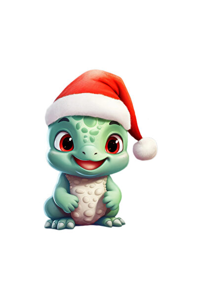 INOVATIX Set de 8 piese, autocolant Crăciun dinozaur Inocentul, INOVATIX®. 6 cm