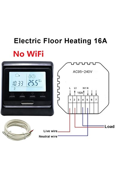 Choice4 Elec 16A NO WiFi-B MINCO HEAT Alexa Google Home Smart WiFi Thermostat...
