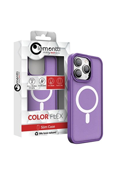 lemontti Husa Color Matte MagSafe iPhone 15 Pro Max Mov