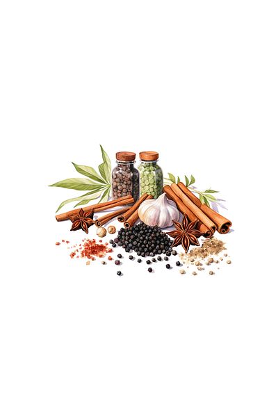 INOVATIX Set de 8 piese, autocolant Iago Spice, INOVATIX®. 6 cm