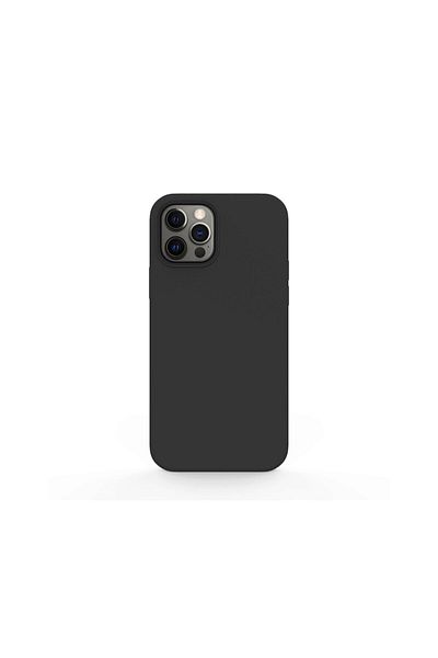 lemontti Husa iPhone 12 Pro Max Liquid Silicon Black