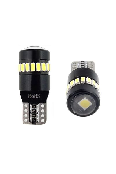 OEM LED CANBUS T10 W5W 19 SMD White 12V Car Bulb Set