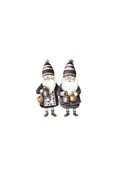 INOVATIX Set of 8, Santa Claus and Santa Claus Stickers, INOVATIX®. 6 cm