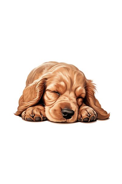 INOVATIX Set of 8 pieces, English Cocker Spaniel Sticker, INOVATIX®. 6 cm