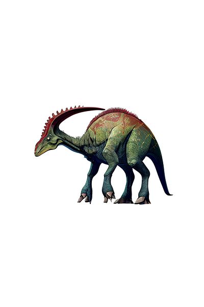 INOVATIX Set de 8 piese, autocolant dinozaur Parasaurolophus, INOVATIX®. 6 cm