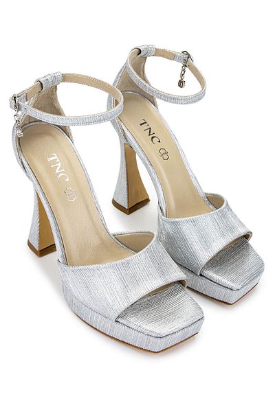 Tamer Tanca Women's Vegan Lame Heeled Shoes