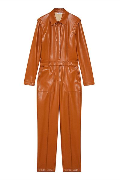 Patrizia Pepe Eco-leather Dress - - 40, Brown