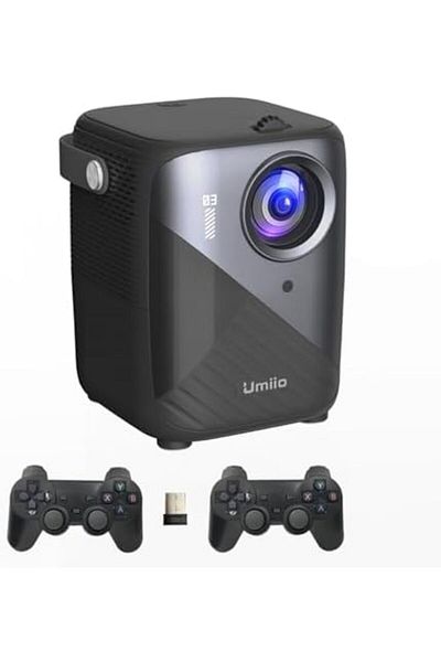 Generic Umiio Q3 Pro WiFi Bluetooth Game Projector 4K Home Theater Video Player Projector with Dual Wireless